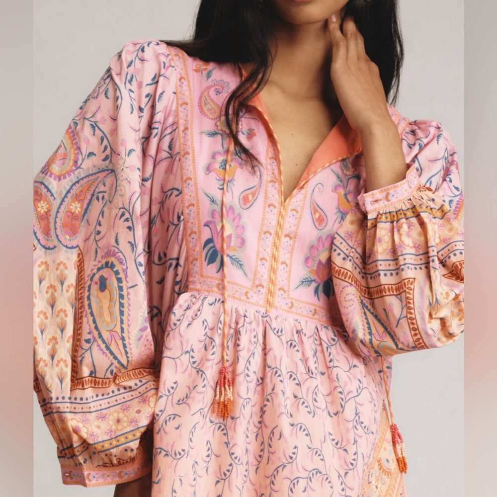FARM Rio Pink and Orange Maxi Dress - Picture 5 of 14